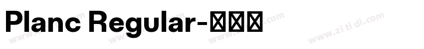 Planc Regular字体转换